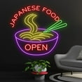 thumbnail image 1 of Handmadetneonsign Japanese Food Led Sign, Japanese Noodles Led Sign, Wall Decor, Ramen Bowl Neon, 1 of 5