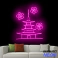 thumbnail image 1 of Handmadetneonsign Japanese Temple Neon Sign, Japan Pagoda Led Sign, Pagoda Home Wall Decor 92840, 1 of 5