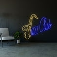 thumbnail image 1 of Handmadetneonsign Jazz Club Led Sign, Jazz Club Led Lights, Jazz Neon Sign, Custom Neon Sign, 1 of 5