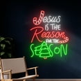 thumbnail image 1 of Handmadetneonsign Jesus Is The Reason For The Season Neon Sign, Christmas Led Sign, Merry Christmas, 1 of 5