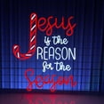thumbnail image 1 of Handmadetneonsign Jesus Is the Reason For Season Neon Sign, Christmas Wall Art Decor, Home Kid Room Wall Decor, 1 of 5