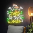 thumbnail image 1 of Handmadetneonsign Joy To The World Snowman Neon Sign, Snowman Led Sign, Snow Man Neon Light, 1 of 5