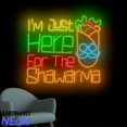 thumbnail image 1 of Handmadetneonsign Just Here For The Shawarma Neon Sign, Shawarma Led Sign, Food Wall Art Restaurant 96020, 1 of 5