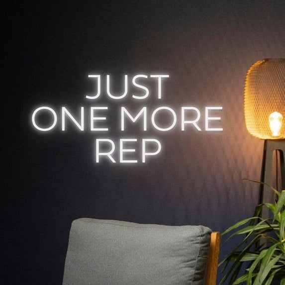 Handmadetneonsign Just One More Rep Neon Sign, Just One More Rep Neon Light, Gym Led Sign, Fitness Led Light, Wall Décor