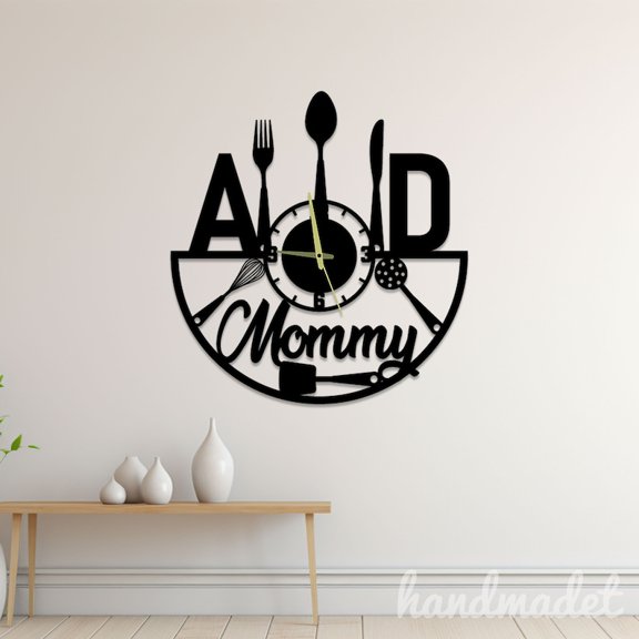 Handmadetneonsign Kitchen Wall Clock Unique, Day Month Circle Wall Clock, Year Date Round Wall Clock 55984
