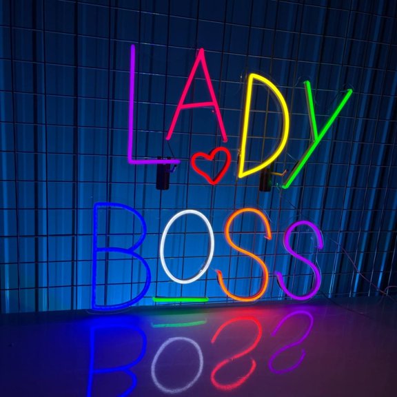Handmadetneonsign Lady Boss Neon Sign, Quote Name Wall Art Decor, Bedroom Home Bar Pub Wall Decor