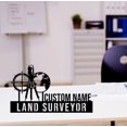 thumbnail image 1 of Handmadetneonsign Land Surveyor Metal Nameplate, Land Surveyor Desk Nameplate, Desk Name Plate Decor, 1 of 5