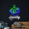 thumbnail image 1 of Handmadetneonsign Laundry Open Neon Sign, Wardrobe Hanger Wall Art Decor, Laundry Clothing Wall Decor, 1 of 5