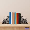 thumbnail image 1 of Handmadetneonsign Lavender Flower Metal Bookends, Lavender Name Bookend, Floral Table Bookshelf Decor 80314, 1 of 4