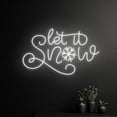 thumbnail image 1 of Handmadetneonsign Let It Snow Neon Sign, Custom Merry Christmas Led Sign, Personalized Christmas, 1 of 5