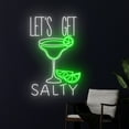 thumbnail image 1 of Handmadetneonsign Let's Get Salty Margarita Neon Sign, Margaritas LED Light, Salty Margarita Neon, 1 of 5