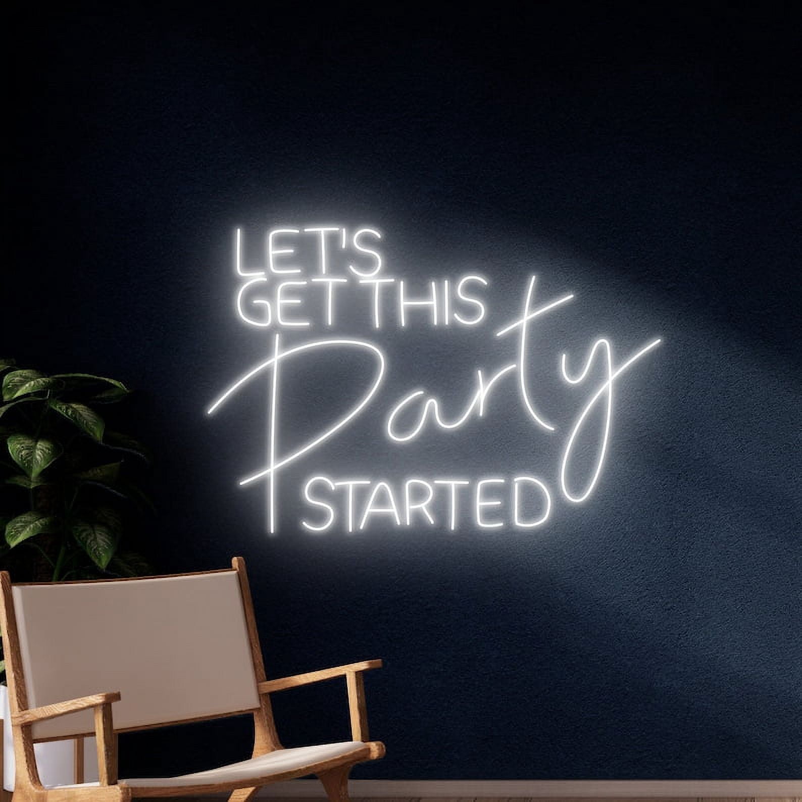 Handmadetneonsign Let's Get This Party Started Neon Sign, Let's Get ...
