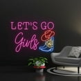 thumbnail image 1 of Handmadetneonsign Let's Go Girls Cowboy Boots Led Sign, Let's Go Girl Led Lights, Cowboy Boots Neon, 1 of 4