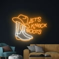 thumbnail image 1 of Handmadetneonsign Let's Knock Boots Cowboy Led Sign, Cowboy Neon Light, Cowgirl Disco Neon Sign, 1 of 5