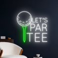 thumbnail image 1 of Handmadetneonsign Let's Par Tee Golf Neon Sign, Golfer LED Light, Golfing LED Sign, Golf Ball Neon, 1 of 5