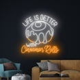 thumbnail image 1 of Handmadetneonsign Life Is Better With Cinnamon Rolls Neon Sign, Kanelbulle Wall Art Decor, Bakery Wall Decor, 1 of 5