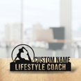 thumbnail image 1 of Handmadetneonsign Lifestyle Coach Metal Nameplate, Lifestyle Coach Desk Nameplate, Trainer Desk Decor 037894, 1 of 5