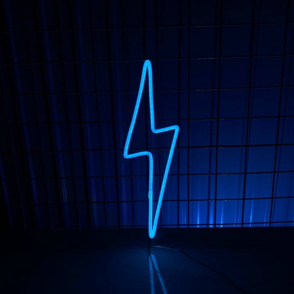 Handmadetneonsign Lighting Bolt Neon Sign, Light Bolt LED Light, Thunder Led Sign, Thunderbolt Neon