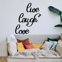 Handmadetneonsign Live Laugh Love Words Metal Wall Art Light, Letters Quote Sayings Metal Sign Wall Decor, Home Metal Decor