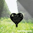 thumbnail image 1 of Handmadetneonsign Loss Of Wife Memorial Stake, Heart Garden Metal Stake, Yard Stake Outdoor Decor 042991, 1 of 4