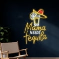 thumbnail image 1 of Handmadetneonsign Mama Needs Tequila Neon Sign, Tequila LED Sign, Tequila Neon Light, Wine LED, 1 of 5