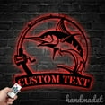 thumbnail image 1 of Handmadetneonsign Marlin Fish Metal Wall Art Light, Fish Metal Sign Wall Decor, House Metal Decor 52777, 1 of 5