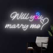 Handmadetneonsign Marry Me Neon Sign, Marry me Led Sign, Led Light, Custom Wedding Neon Sign