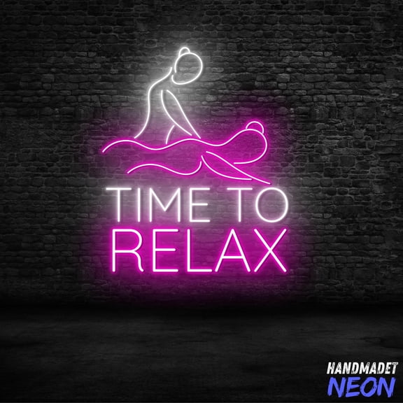 Handmadetneonsign Massage Neon Sign For Spa Wall Decor, Massage Body Neon Light, Beauty Salon Light 134588