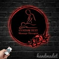 thumbnail image 1 of Handmadetneonsign Massage Therapist Metal Wall Art Light, Therapist Metal Sign Wall Decor, Spa Metal Decor 49976, 1 of 5
