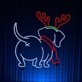 thumbnail image 1 of Handmadetneonsign Merry Christmas Dachshund Dog Neon Sign, Dachshund Dog Wall Art Decor, Christmas Wall Decor, 1 of 5