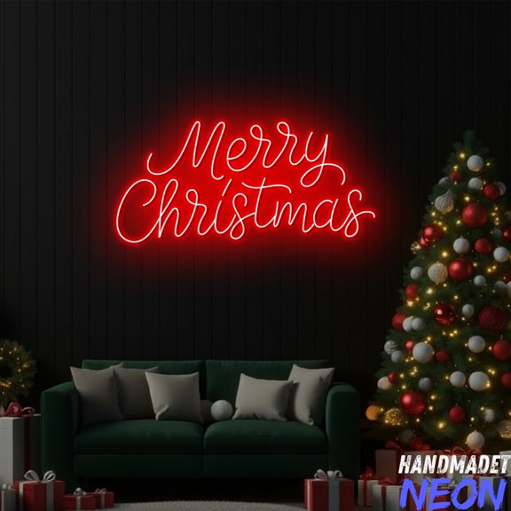Handmadetneonsign Merry Christmas Neon Sign, Christmas Led Sign, Christmas Home Decoration