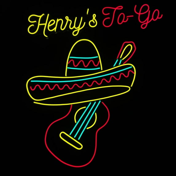 Handmadetneonsign Mexican Hat Neon Sign, Mexican Music Wall Art Decor, Cafe Home Bar Pub Wall Decor