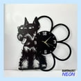 thumbnail image 1 of Handmadetneonsign Miniature Schnauzer Wall Clock Unique, Dog Oversize Wall Clock, Dog Metal Wall Clock 77986, 1 of 4