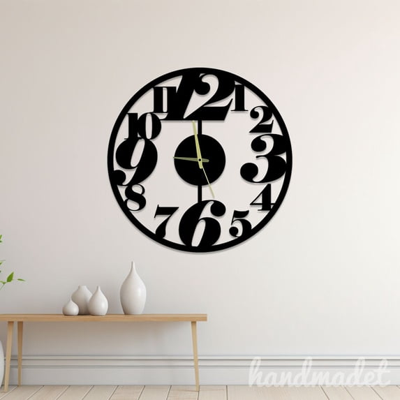 Handmadetneonsign Modern Wall Clock Unique, Year Date Round Wall Clock, Day Month Circle Wall Clock 55810