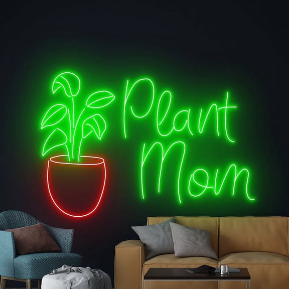 Handmadetneonsign Monstera Leaf Plant Neon Light, Monstera Tree Neon Sign, Leaves Plant Led Light