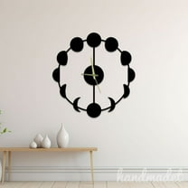 Handmadetneonsign Moon Phases Wall Clock Unique, Text Oversize Wall Clock, Year Date Round Wall Clock 55906
