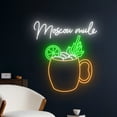 thumbnail image 1 of Handmadetneonsign Moscow Mule Led Sign, Moscow Mule Neon Light, Moscow Mule Cocktail Neon Sign, 1 of 5