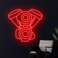 thumbnail image 1 of Handmadetneonsign Motorcycle Engine Neon Sign, Motorcycle Engine Led Sign, Motorbike Led Light, 1 of 5