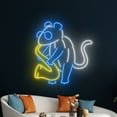 thumbnail image 1 of Handmadetneonsign Mouse Saxophone Neon Light, Mouse Led Light, Mouse Led Sign, Saxophone Neon Sign, 1 of 5