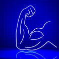 thumbnail image 1 of Handmadetneonsign Muscle Styling Neon Sign, Gym Wall Art Decor, Bar Club Men Play Area Wall Decor, 1 of 5