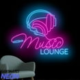 thumbnail image 1 of Handmadetneonsign Music Lounge Neon Sign, Headphone Led Sign, Music Room Wall Art, Home Wall Decor 91168, 1 of 5