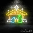 thumbnail image 1 of Handmadetneonsign Nativity Scene Neon Sign, Christmas Wall Art Decor, Christmas Wall Decor 63106, 1 of 5