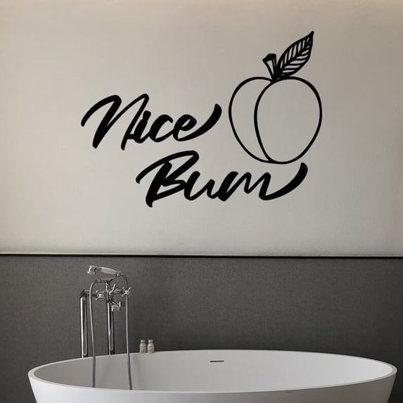 Handmadetneonsign Nice Bum Words Metal Wall Art Light, Quote Metal Sign Wall Decor, Home Bar Quote Metal Decor