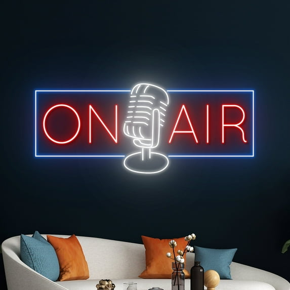 Handmadetneonsign On Air Neon Sign, Record Studio Led Sign, Home Decor
