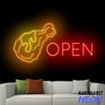 thumbnail image 1 of Handmadetneonsign Open Chicken Fried Neon Sign, Chicken Fried Led Sign, Fast Food Wall Art, Food Store Wall Decor 77108, 1 of 5