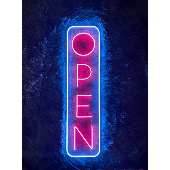 Handmadetneonsign Open Led Sign, Vertical Open Led Sign, Wall Decor