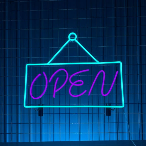 Handmadetneonsign Open Logo Neon Sign, Open Welcome Wall Art Decor, Open Neon Wall Decor