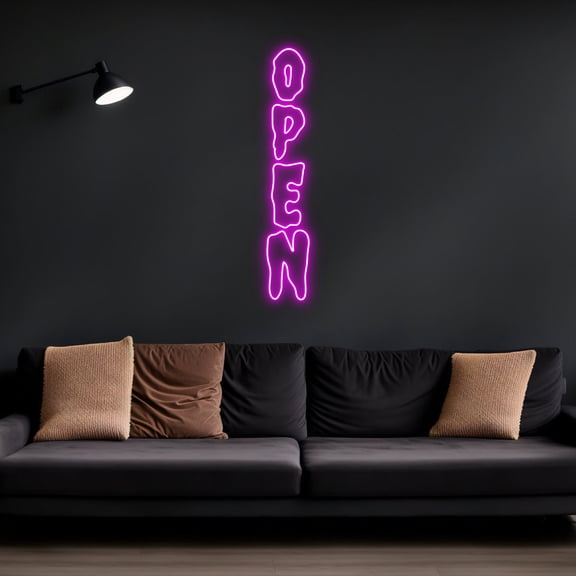 Handmadetneonsign Open Neon Sign Business Logo, Custom Led Sign Wall Decor, Open Logo Shop Name Neon