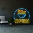 thumbnail image 1 of Handmadetneonsign Open Ramen Neon Sign, Japanese Noodles LED Sign, Open Ramen Neon LED Light, Ramen, 1 of 5