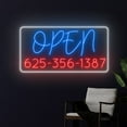 thumbnail image 1 of Handmadetneonsign Open Shop Store Led Sign, Open Neon Sign, Open Led Light, Custom Text Neon Light, 1 of 5